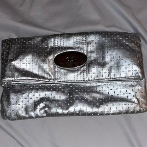 Nine West Silver Clutch Bag